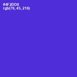#4F2DD8 - Purple Heart Color Image