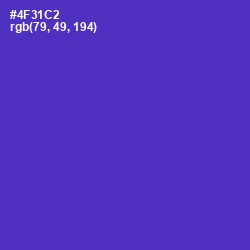 #4F31C2 - Purple Heart Color Image
