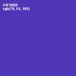 #4F36B9 - Gigas Color Image