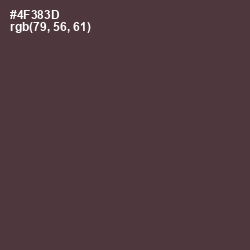 #4F383D - Rock Color Image