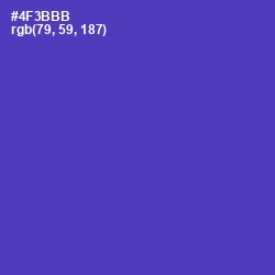 #4F3BBB - Royal Purple Color Image