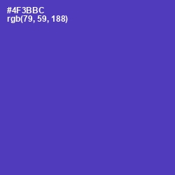 #4F3BBC - Royal Purple Color Image