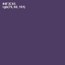 #4F3C65 - Voodoo Color Image