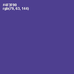 #4F3F90 - Gigas Color Image