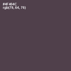 #4F404C - Gravel Color Image