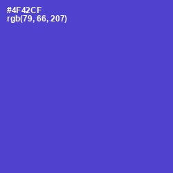 #4F42CF - Indigo Color Image