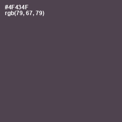#4F434F - Gravel Color Image