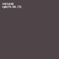 #4F4448 - Gravel Color Image