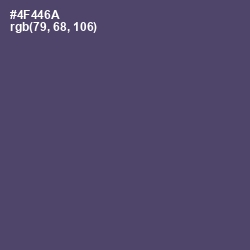 #4F446A - Mulled Wine Color Image