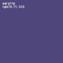 #4F477B - East Bay Color Image