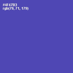 #4F47B3 - Blue Violet Color Image