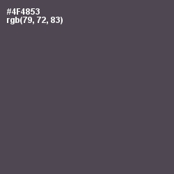 #4F4853 - Abbey Color Image