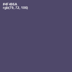 #4F486A - Mulled Wine Color Image