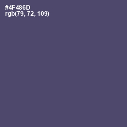 #4F486D - Mulled Wine Color Image
