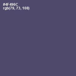 #4F496C - Mulled Wine Color Image