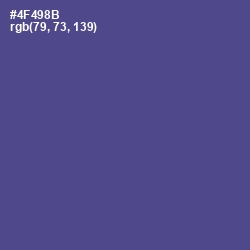 #4F498B - Victoria Color Image