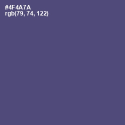 #4F4A7A - East Bay Color Image