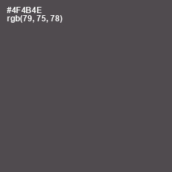 #4F4B4E - Gravel Color Image