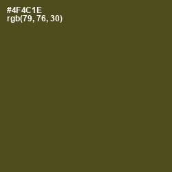 #4F4C1E - Bronzetone Color Image