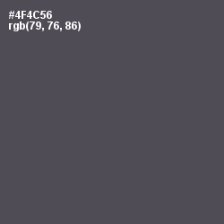 #4F4C56 - Abbey Color Image