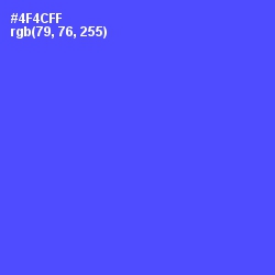 #4F4CFF - Royal Blue Color Image