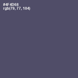 #4F4D68 - Mulled Wine Color Image