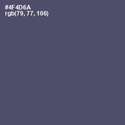 #4F4D6A - Mulled Wine Color Image