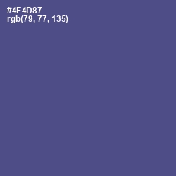 #4F4D87 - Victoria Color Image