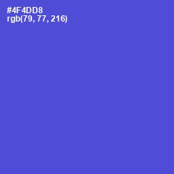 #4F4DD8 - Royal Blue Color Image
