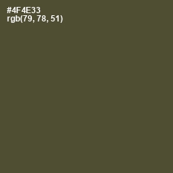 #4F4E33 - Kelp Color Image