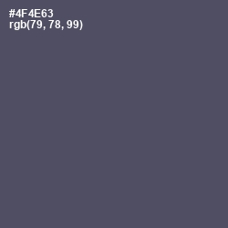 #4F4E63 - Mulled Wine Color Image