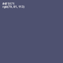#4F5171 - Fiord Color Image
