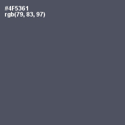 #4F5361 - Fiord Color Image