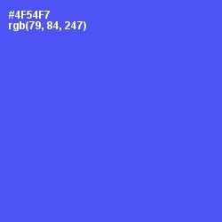 #4F54F7 - Royal Blue Color Image