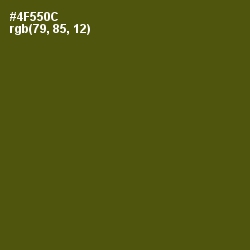 #4F550C - Verdun Green Color Image