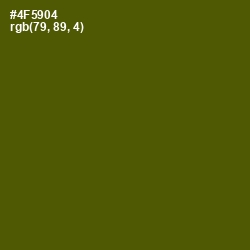 #4F5904 - Verdun Green Color Image