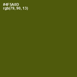 #4F5A0D - Verdun Green Color Image