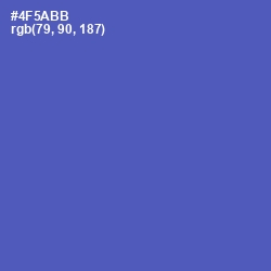 #4F5ABB - Blue Violet Color Image