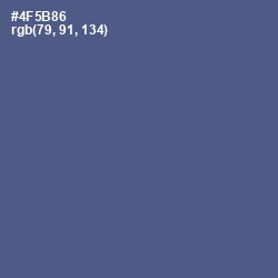 #4F5B86 - Victoria Color Image