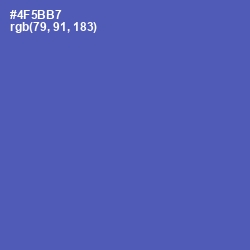 #4F5BB7 - Blue Violet Color Image