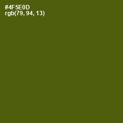 #4F5E0D - Verdun Green Color Image