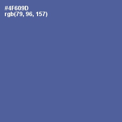 #4F609D - Kashmir Blue Color Image