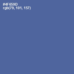 #4F659D - Kashmir Blue Color Image