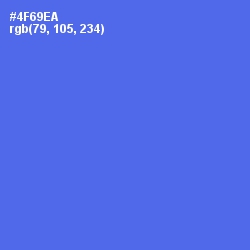 #4F69EA - Royal Blue Color Image