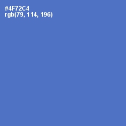 #4F72C4 - Indigo Color Image