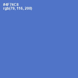 #4F74C8 - Indigo Color Image