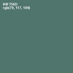 #4F756D - Cutty Sark Color Image