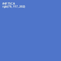 #4F75CA - Indigo Color Image