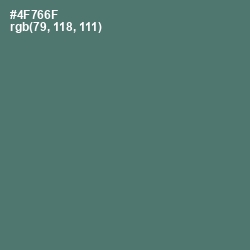 #4F766F - Cutty Sark Color Image