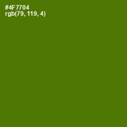 #4F7704 - Green Leaf Color Image